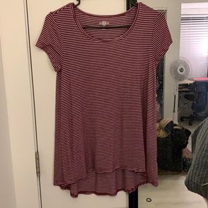 Purple striped shirt